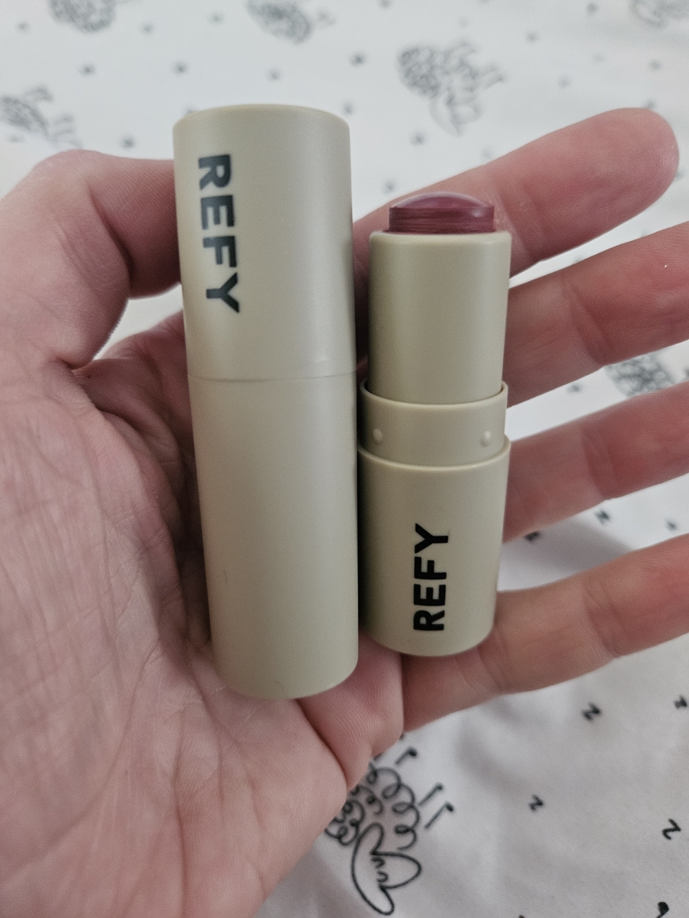2 x REFY Wine Lip Blush Cream Blush Stick in Mauve Pink NWOB